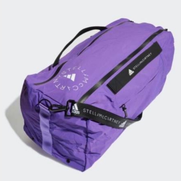 🇺🇲 ADÍDAS by Stella McCartney Studio Bag in Active Purple/Black Duffle Bag - Picture 2 of 12